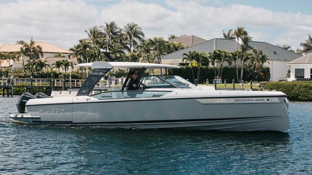 2 guest Finnish outboard yacht for sale, running shot