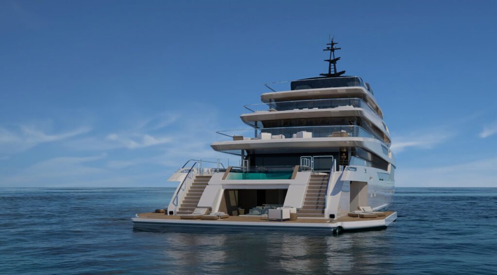 12 guest fast displacement monohull yacht for sale, interior and living space