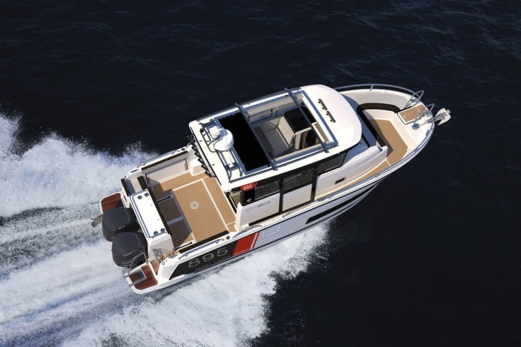 2 cabin walkaround yacht interior and living space