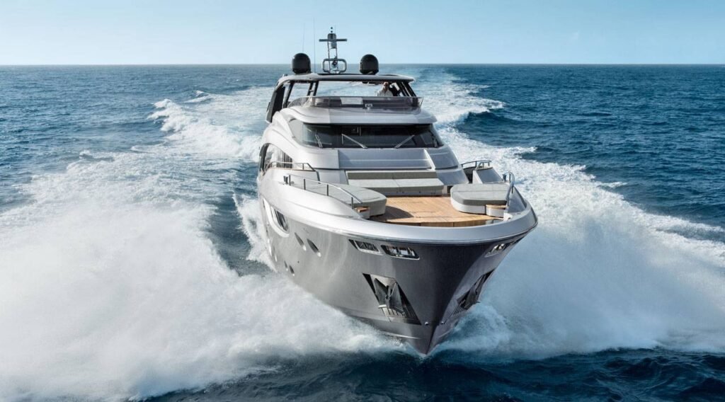 32 metre Italian 5 cabin yacht for sale, living area