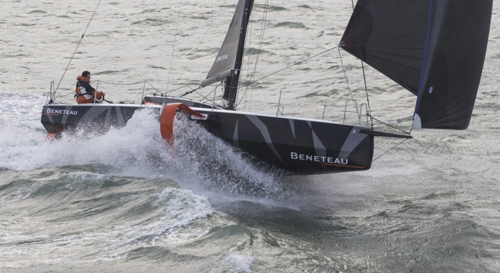 14 guest French inboard yacht at anchor