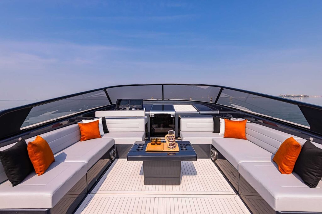 14 guest inboard luxury yacht interior and saloon