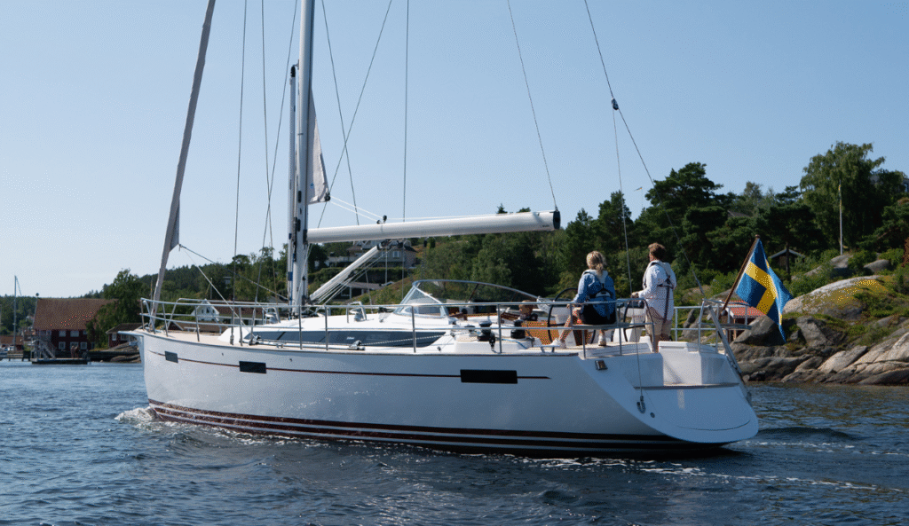 16 guest luxury vessel interior and entertaining area
