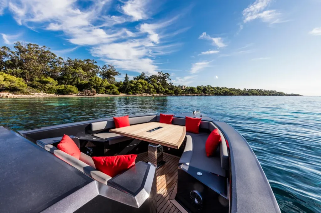 12 metre 8 guest Turkish yacht, interior and deck detail