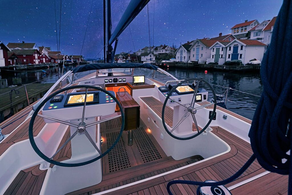 16 metre 2 cabin Swedish yacht interior living space