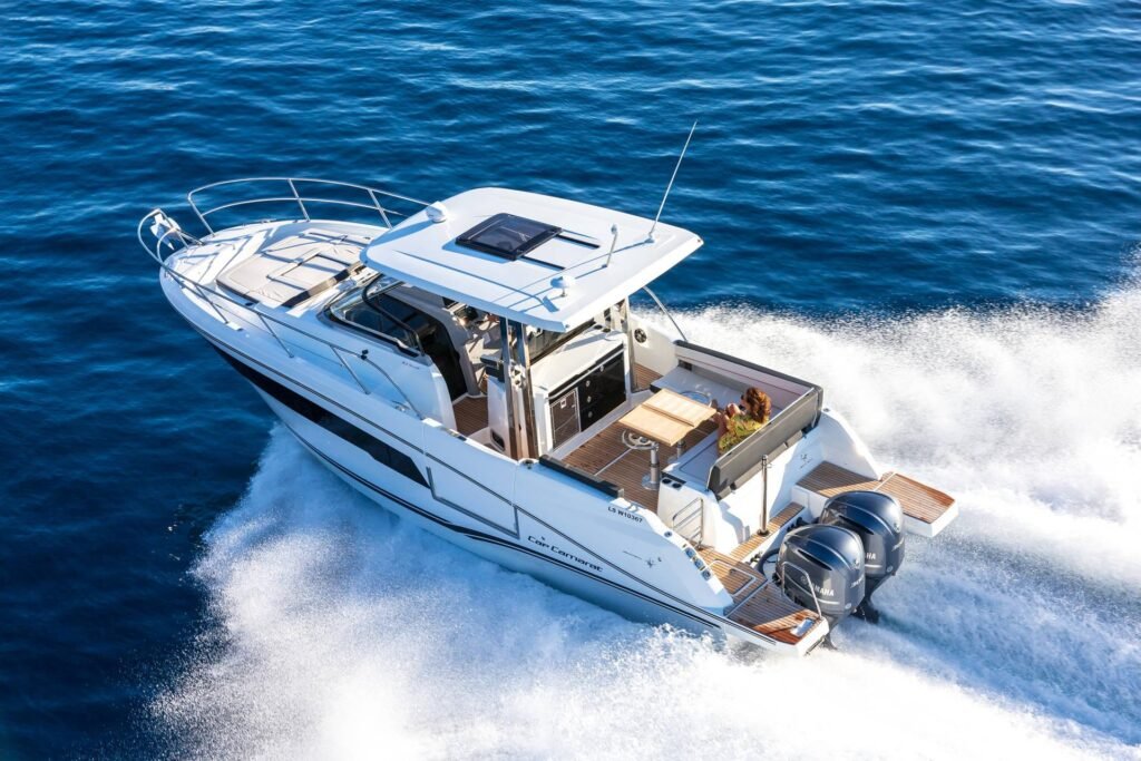 11 metre planning walkaround yacht deck and bow access view