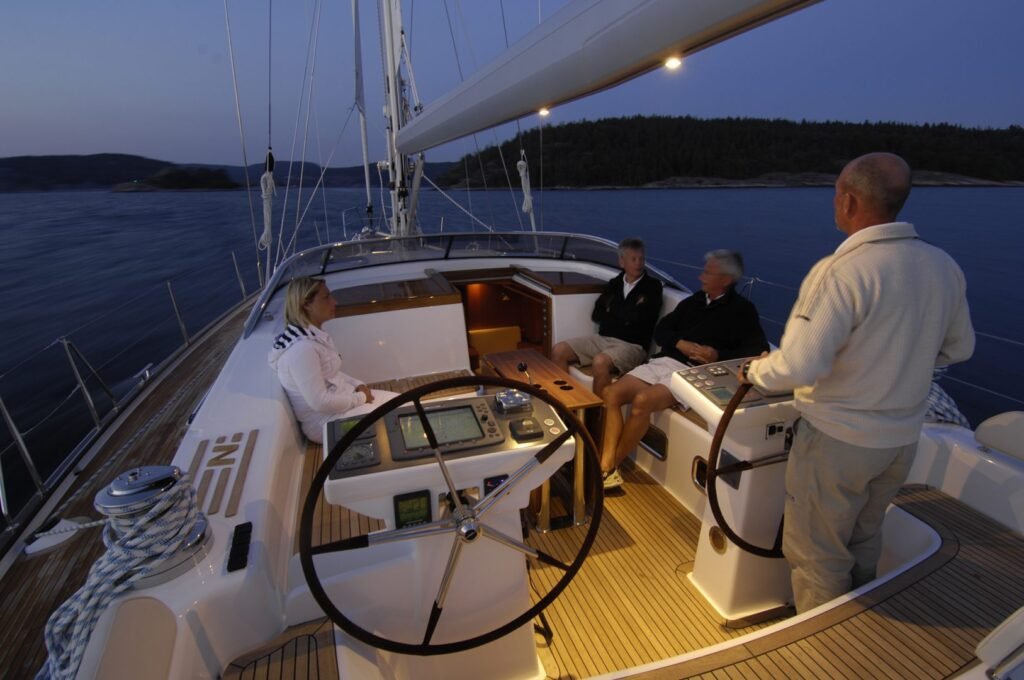 najad displacement sailing yacht interior and living space