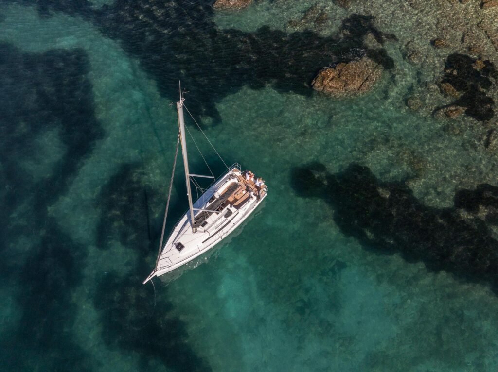 16 guest French monohull yacht for sale, on the water