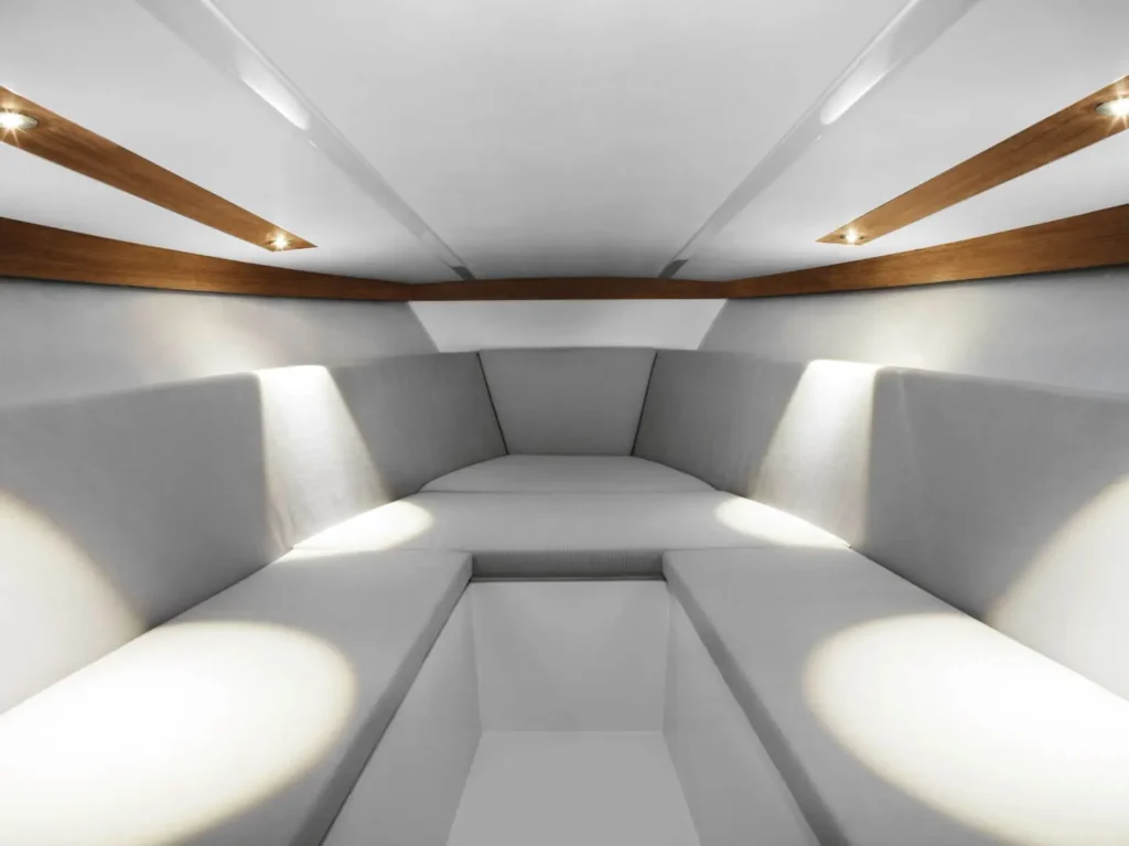 precision engineered compact yacht cabin