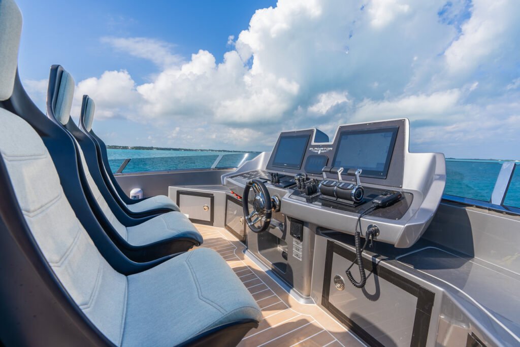 30 metre open yacht for sale cruising at speed