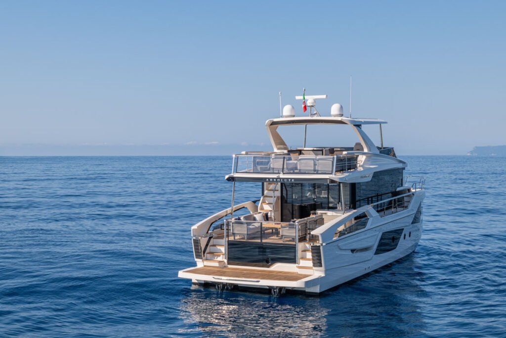 22 metre 3 cabin flybridge yacht interior and living space