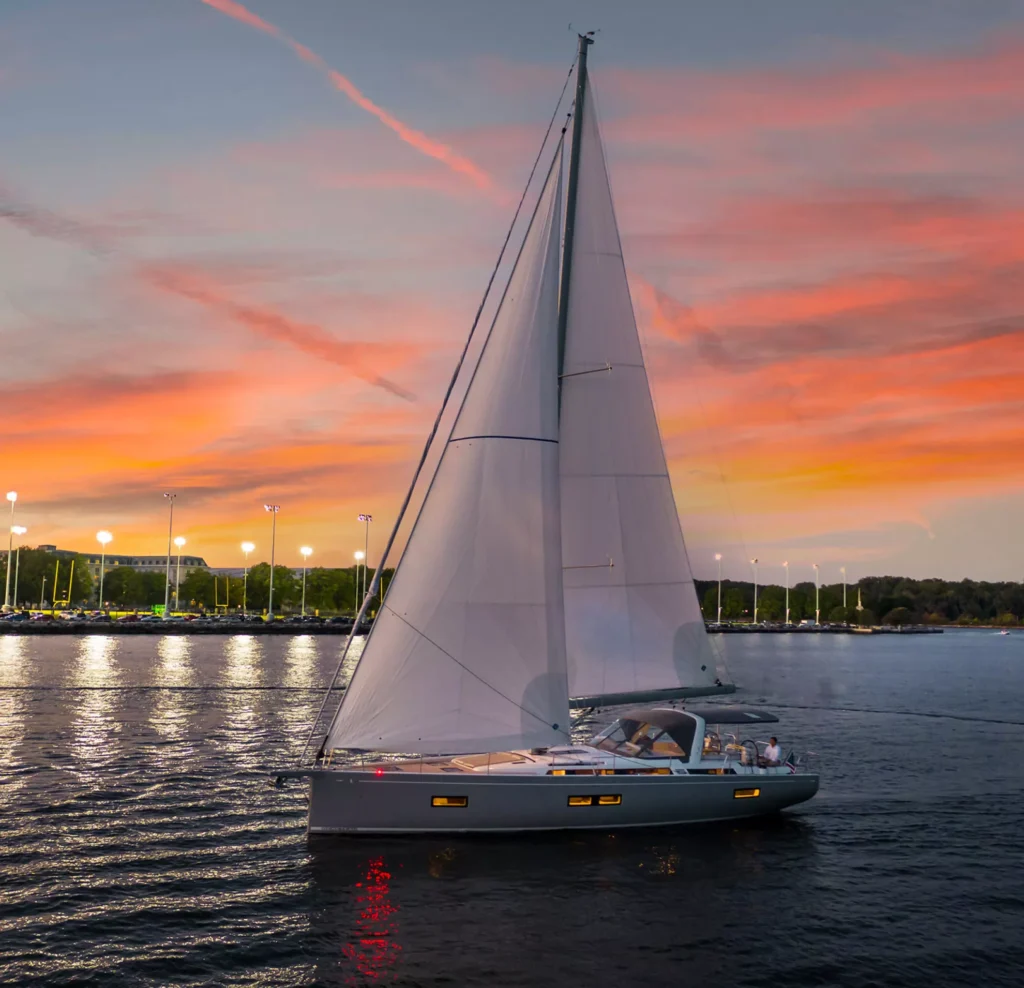 14 guest 10 metre planning yacht for sale, aerial view
