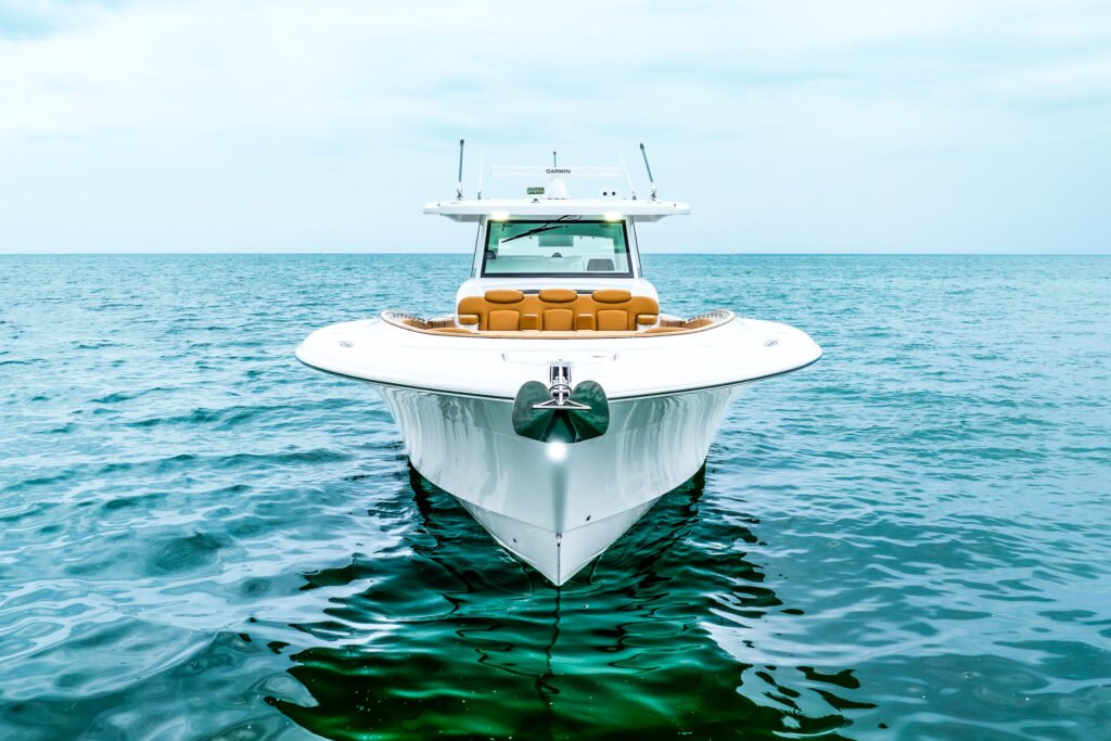 18 metre 2 cabin yacht at 2 million euros, cruising at sea