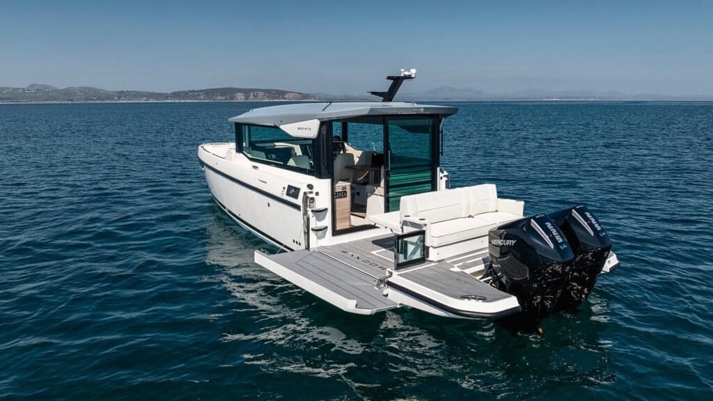 12 metre 8 guest outboard-powered yacht, interior view
