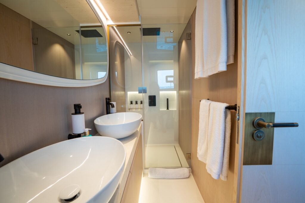30m open yacht bathing platform and sea view