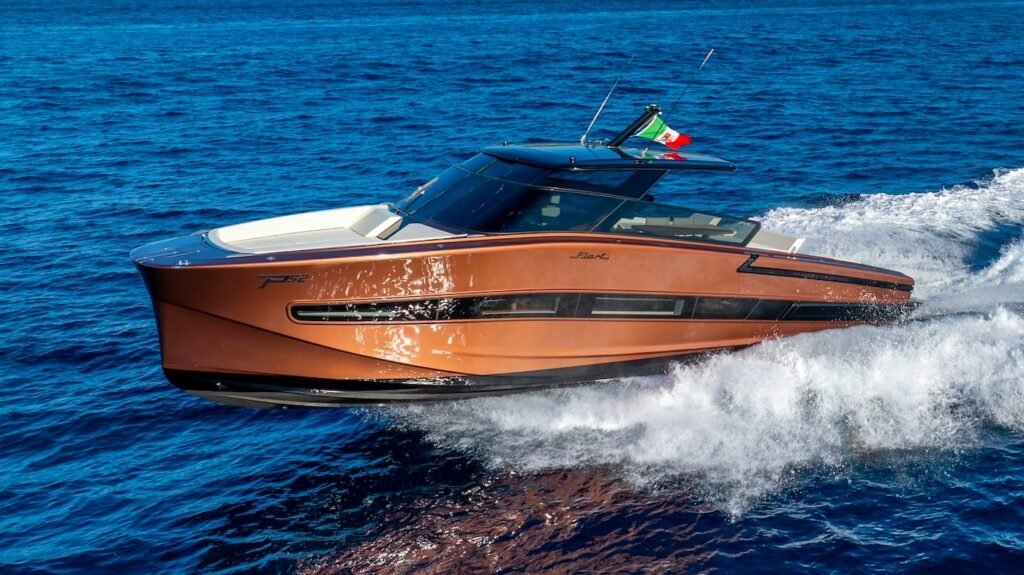 8 guest yacht with 2 cabins at anchor, deck view
