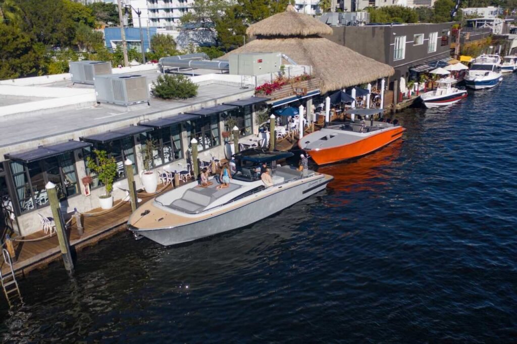 14 metre 8 guest walkaround yacht cockpit and fishing setup