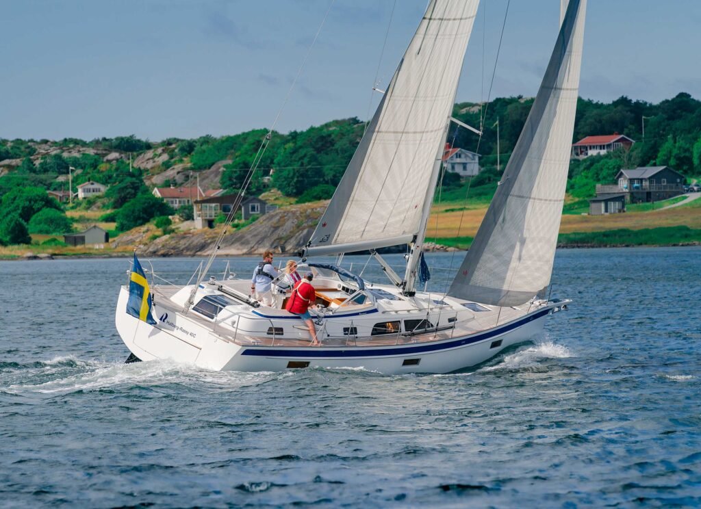12 metre 8 guest Swedish yacht, interior and living space