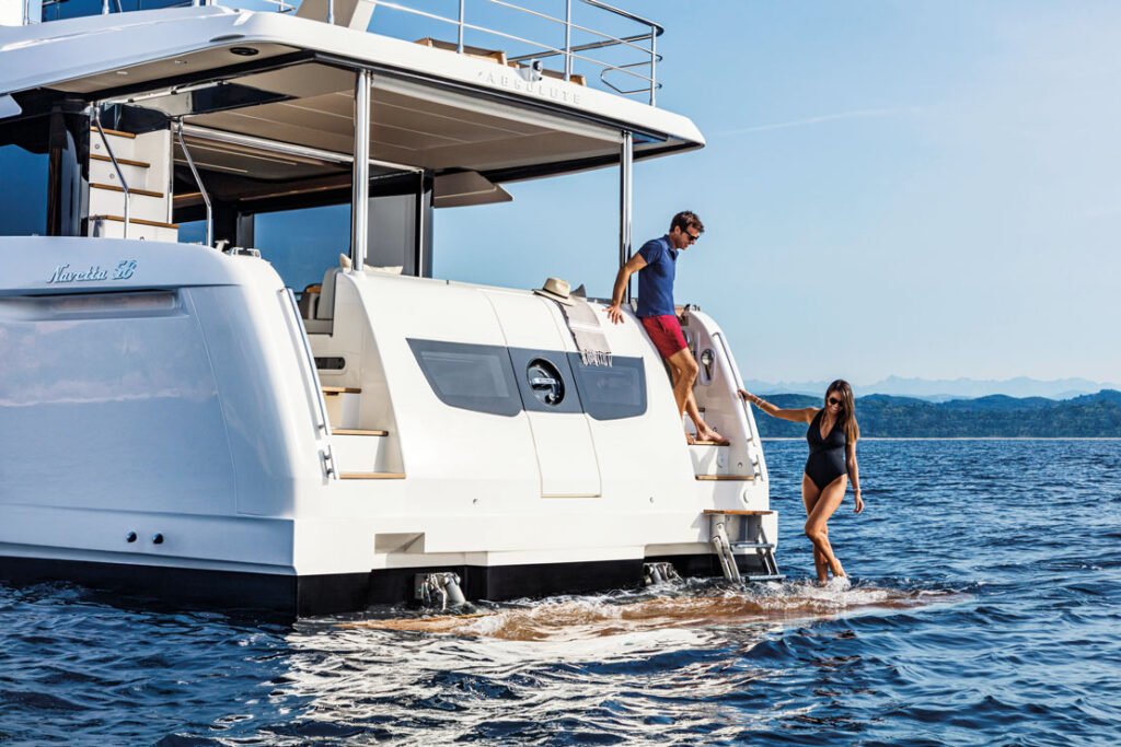 18 metre Italian semi displacement yacht interior and design