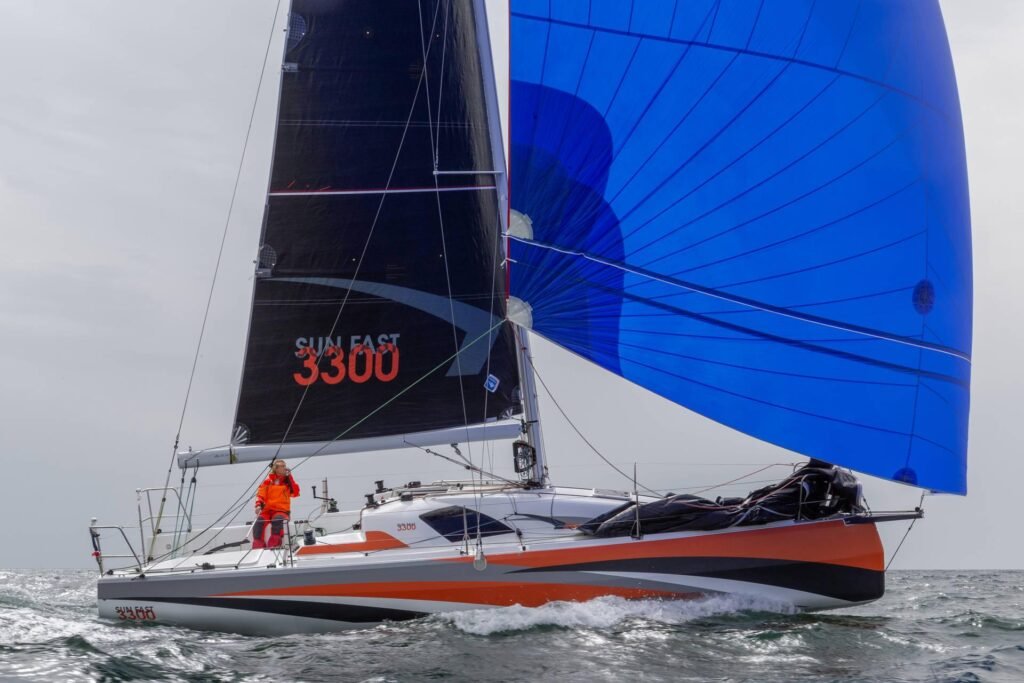 Jeanneau sailing yacht for sale, exterior on the water