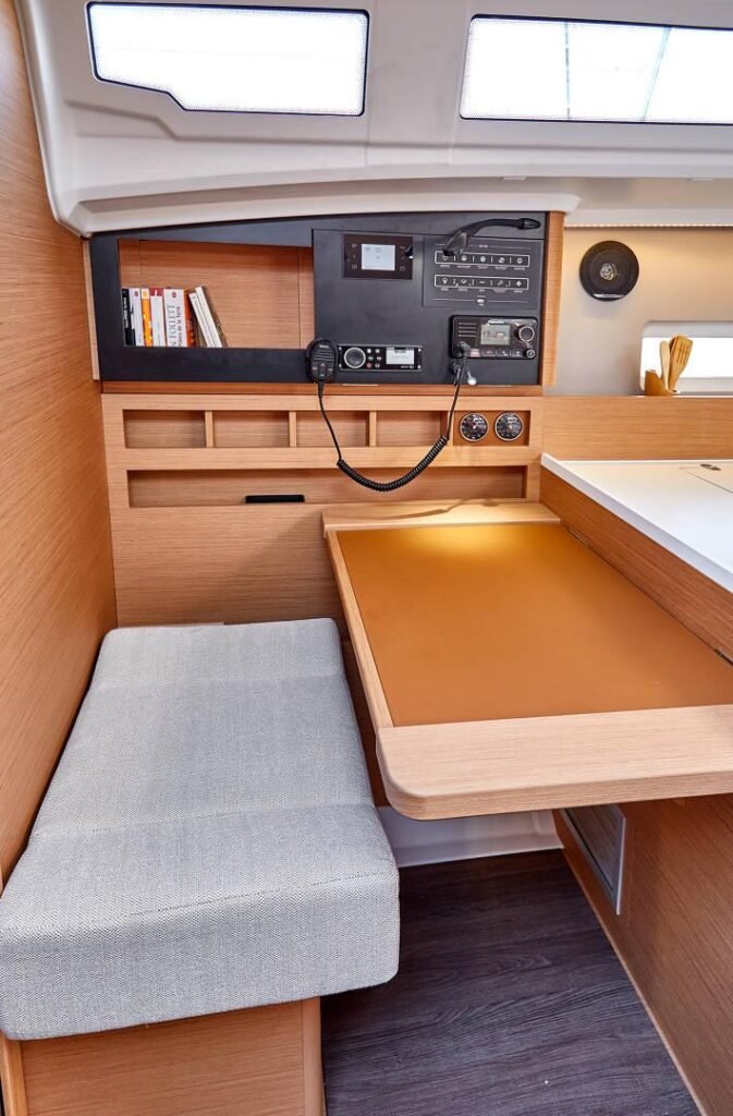12m sailing yacht for sale, exterior on the water