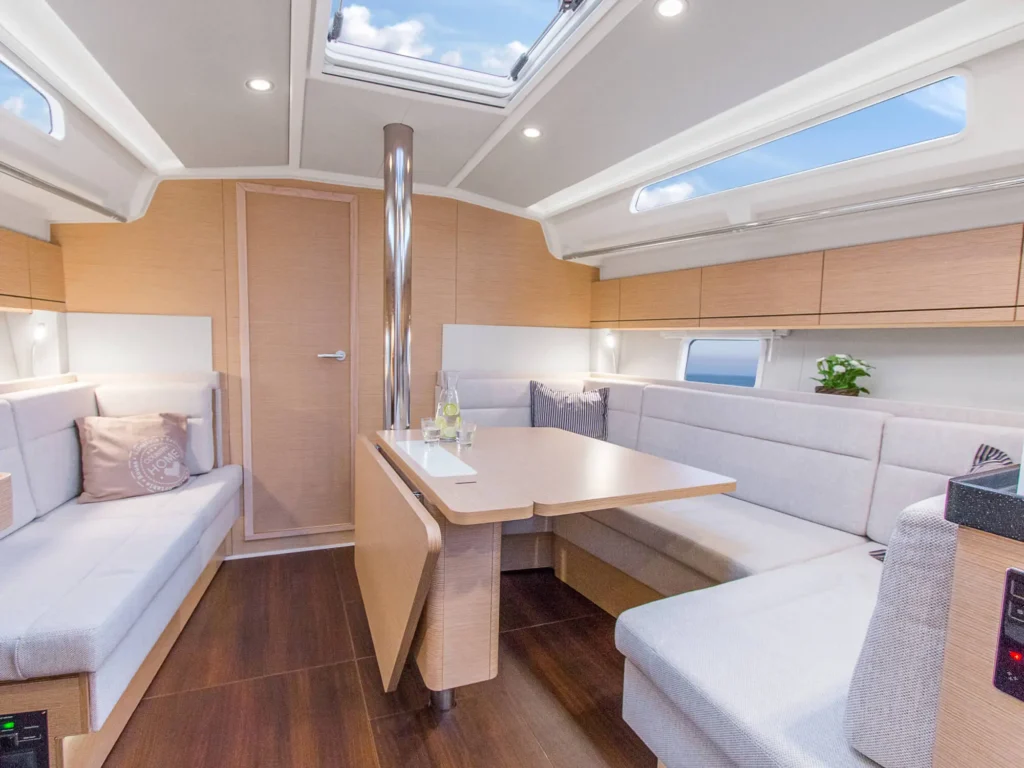 sailing yacht around 100000 euros interior and living space