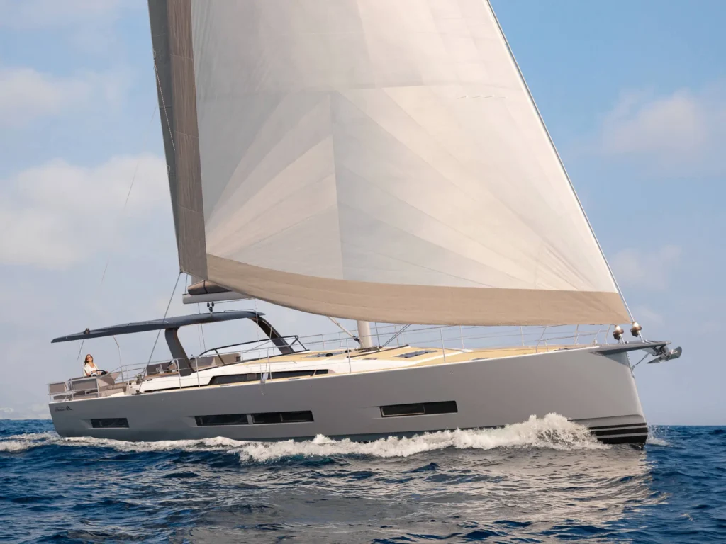 18 metre German monohull yacht interior helm and cabin