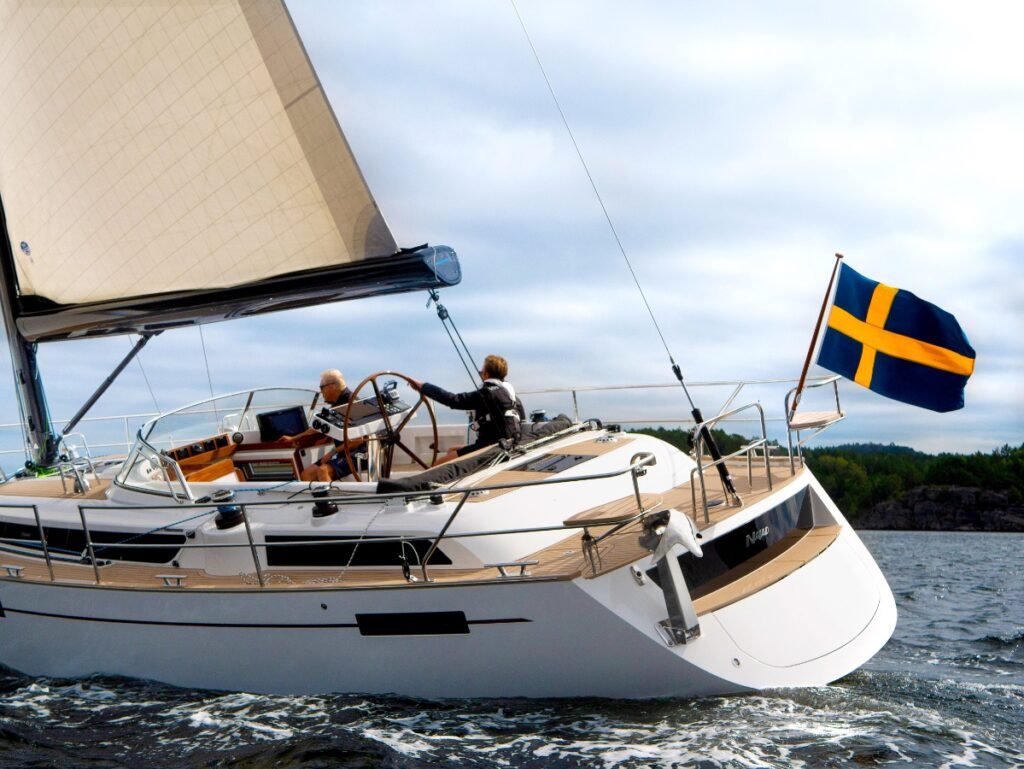 2 cabin luxury displacement yacht interior with premium cabin finish