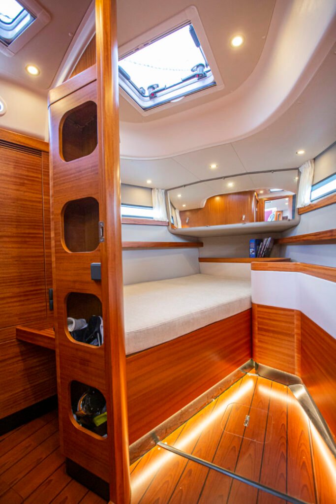 najad grp sailing yacht under way with sails set