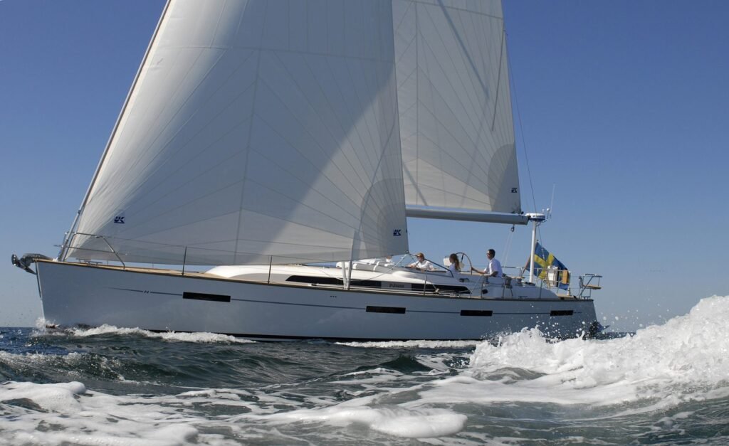 15 metre 3 cabin Swedish built yacht for sale, clean Nordic profile