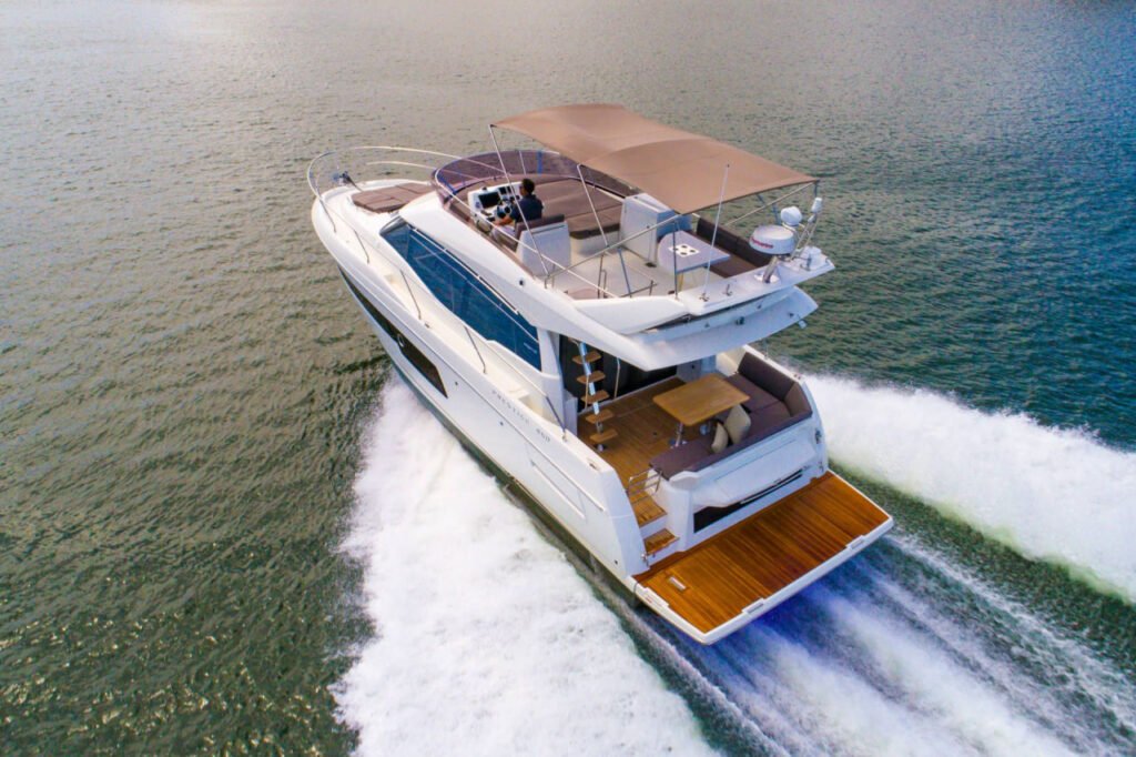 14 metre France planning yacht interior and helm