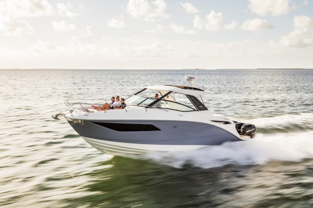 11 metre GRP luxury yacht premium interior and salon