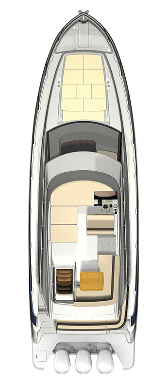 42FXO-Flybridge-OverheadLayout