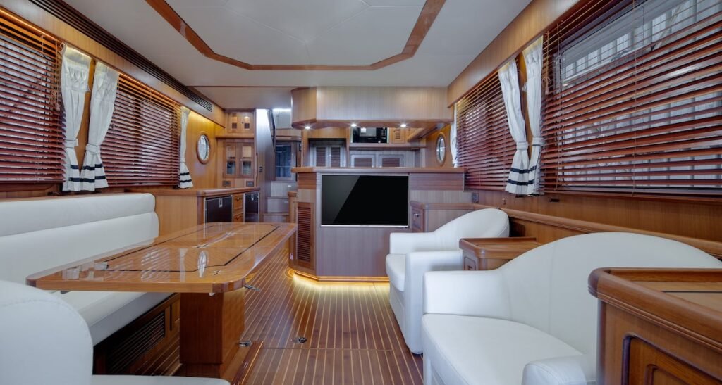 12 guest semi-displacement yacht built in China for sale, exterior