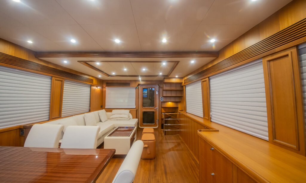 20 metre monohull trawler yacht for sale, interior and living space
