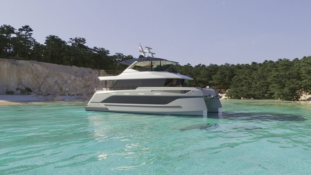 18 metre displacement explorer yacht for sale, remote anchorage