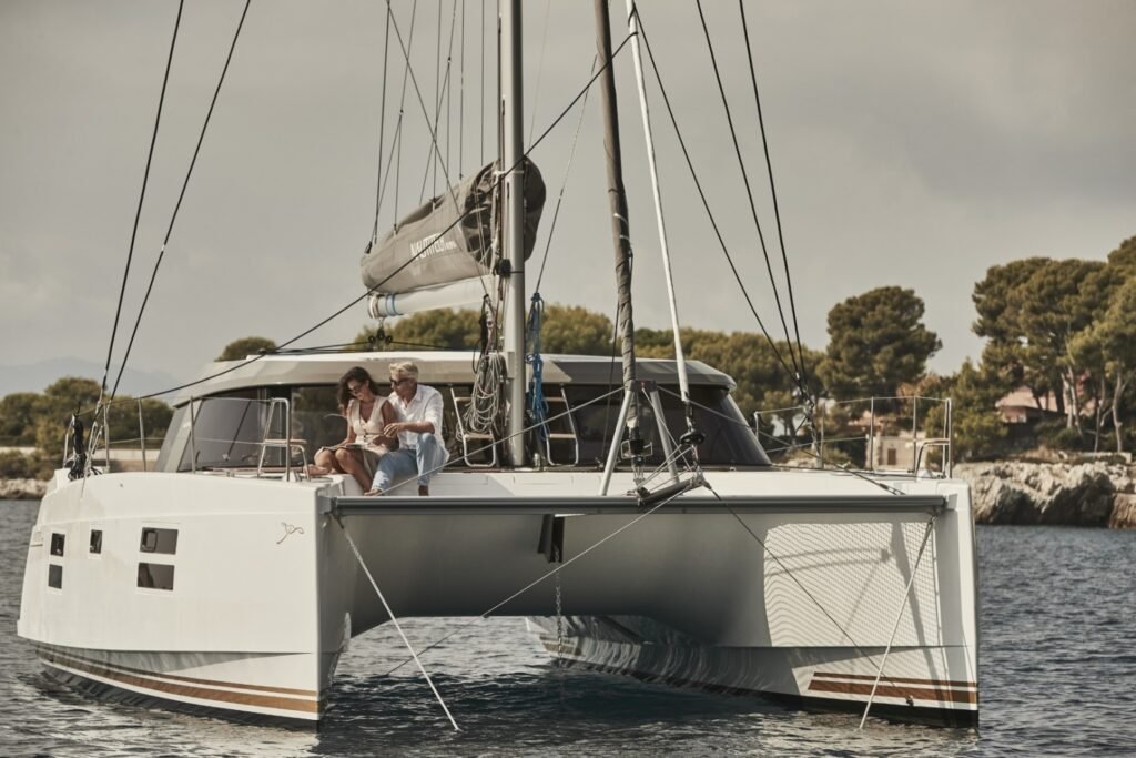 12 metre French-built fibreglass yacht interior layout