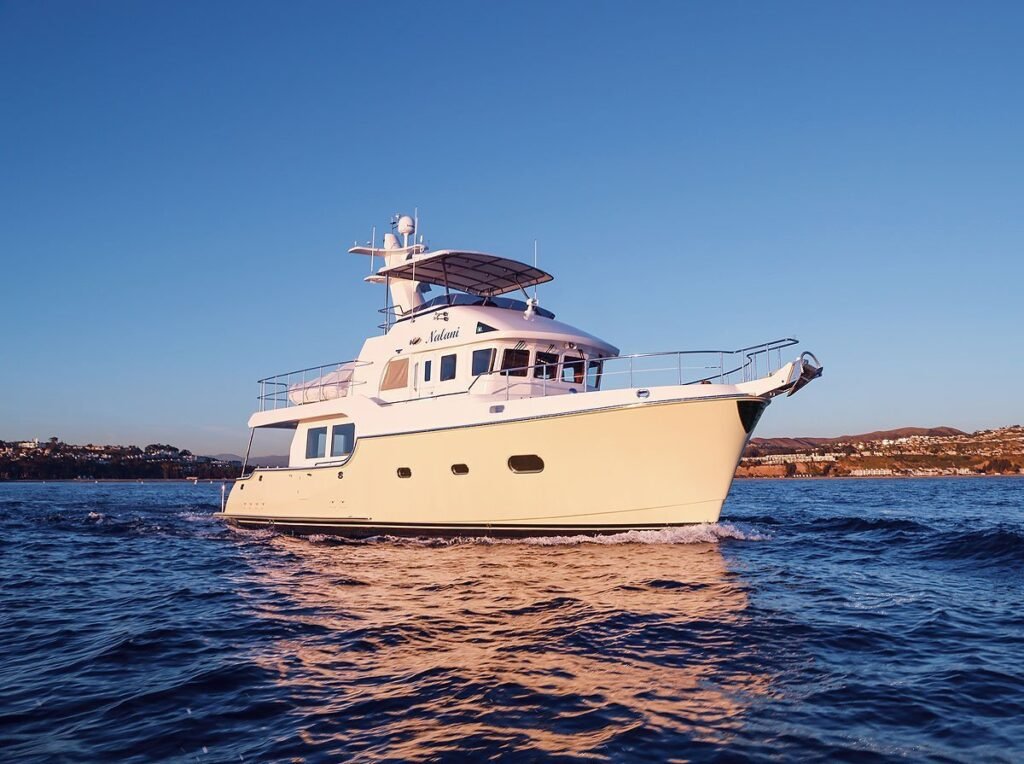 16 metre semi displacement trawler pilothouse interior