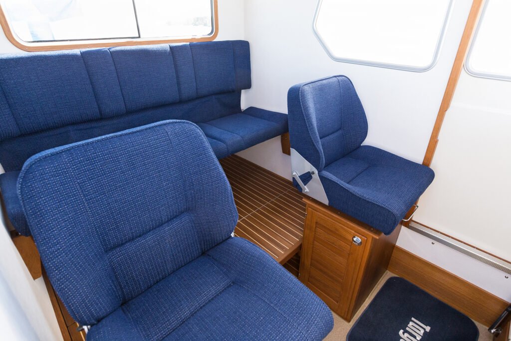 bespoke compact yacht owner cabin detailing