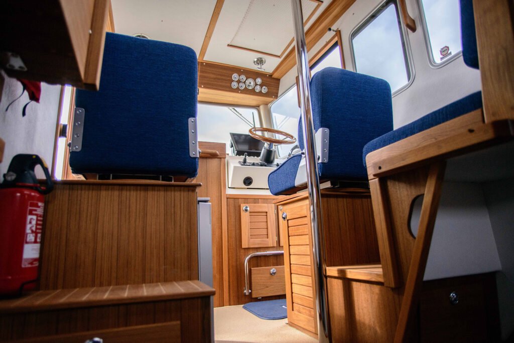 compact cruiser cabin interior