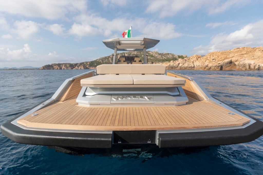 Italian 14 metre luxury yacht interior with premium finishes