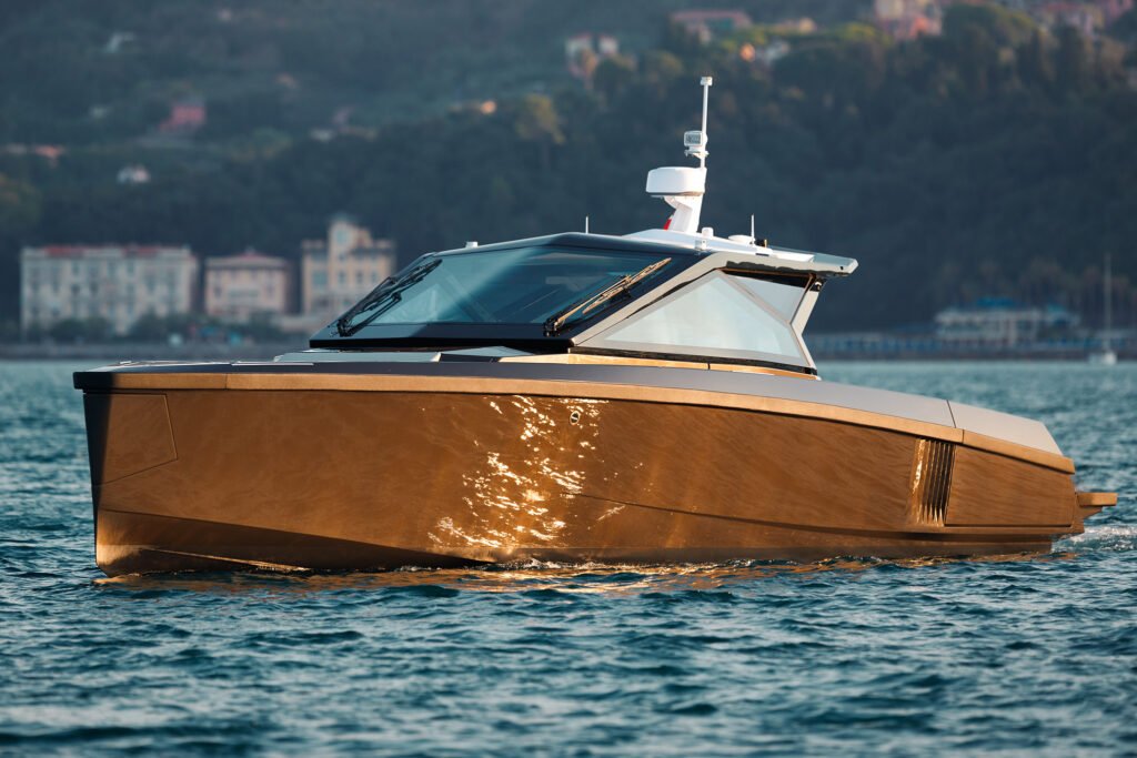 14 metre 8 guest Italian-built yacht interior with refined finishes