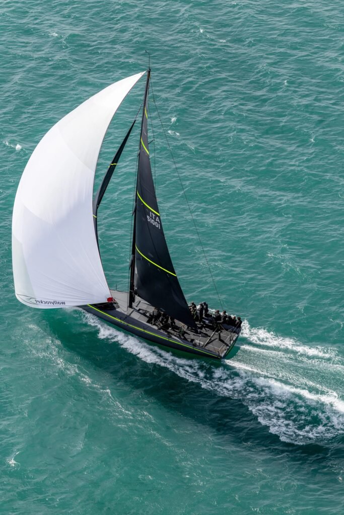 15 metre Italian luxury yacht for sale, at anchor