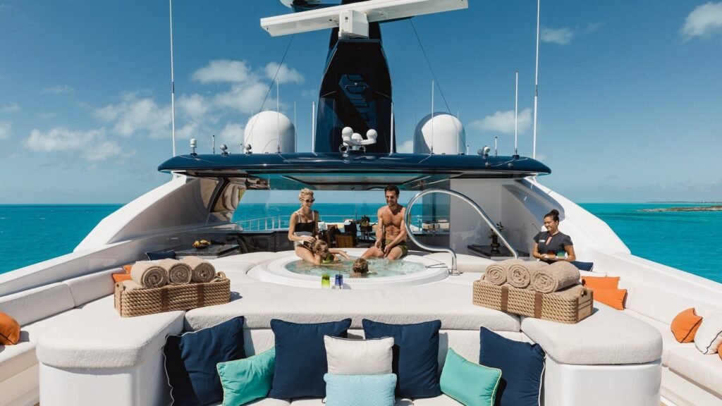 Starburst IV sun deck jacuzzi