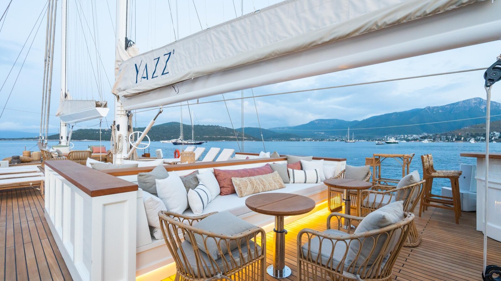 60m charter yacht exterior at Porquerolles