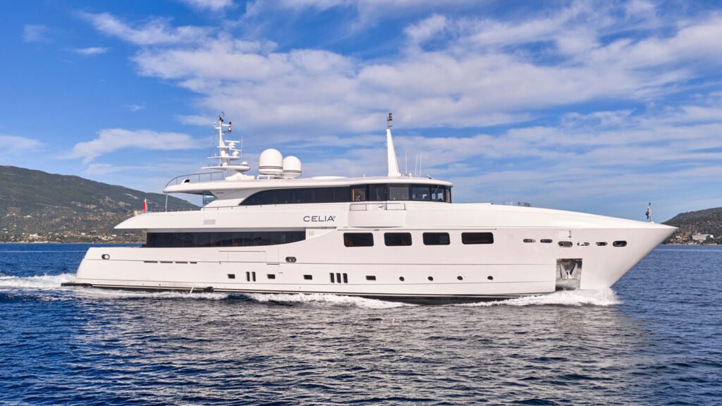 motor yacht Antalya Turkey, deck and turquoise sea