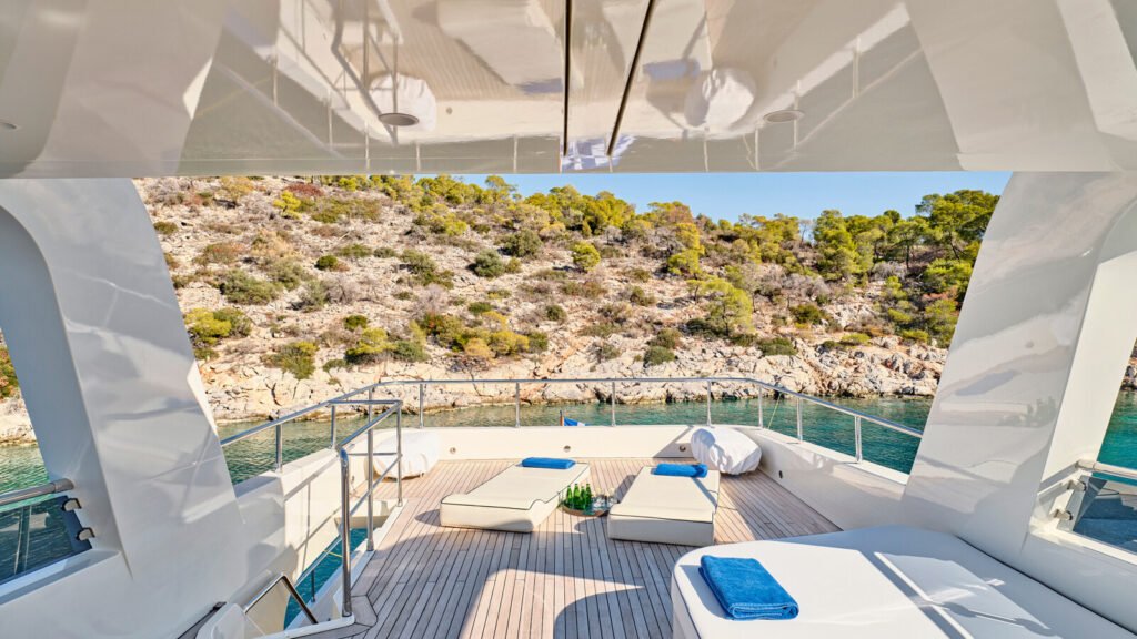 motor yacht for charter in Madagascar exterior profile Nosy Be