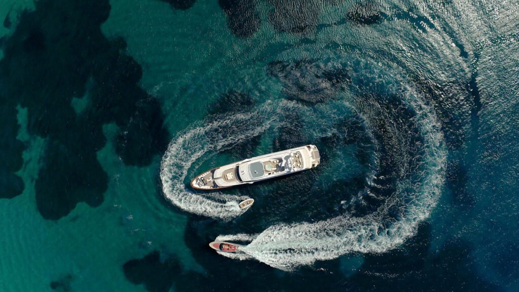 Forte Village family yacht charter, deck and water toys