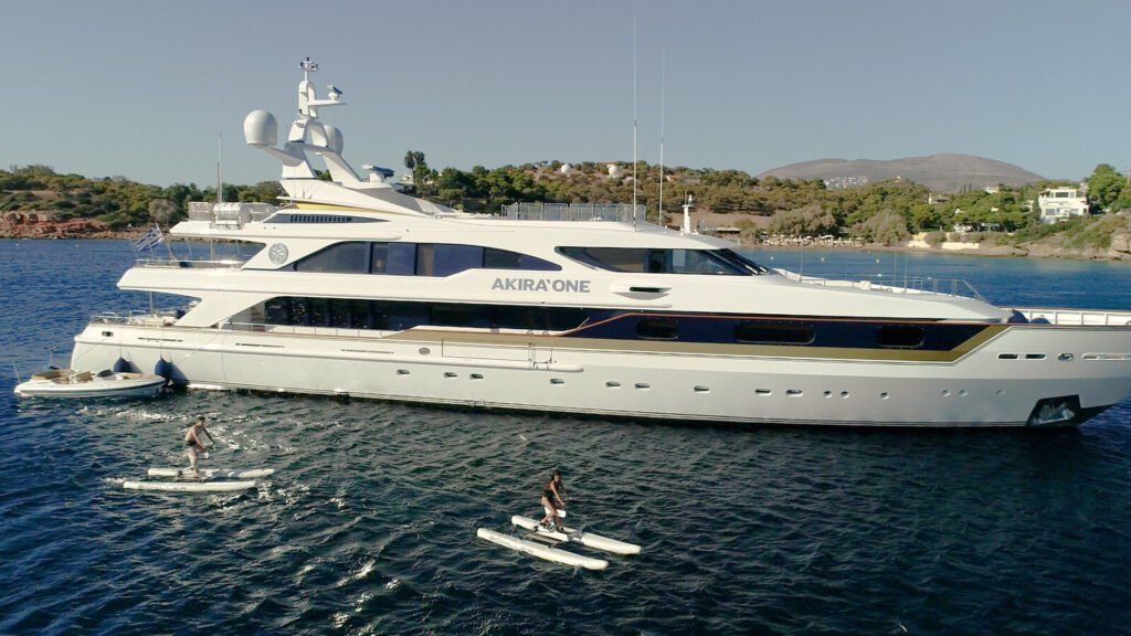 Family yacht charter Myanmar, exterior at anchor in sheltered Mergui bay