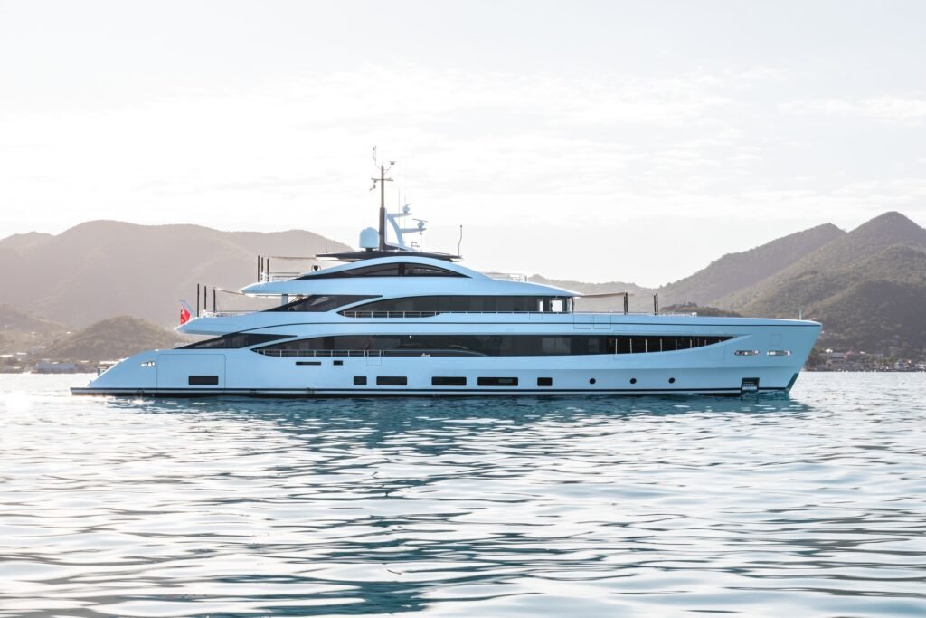 Benetti charter yacht, sun deck and jacuzzi